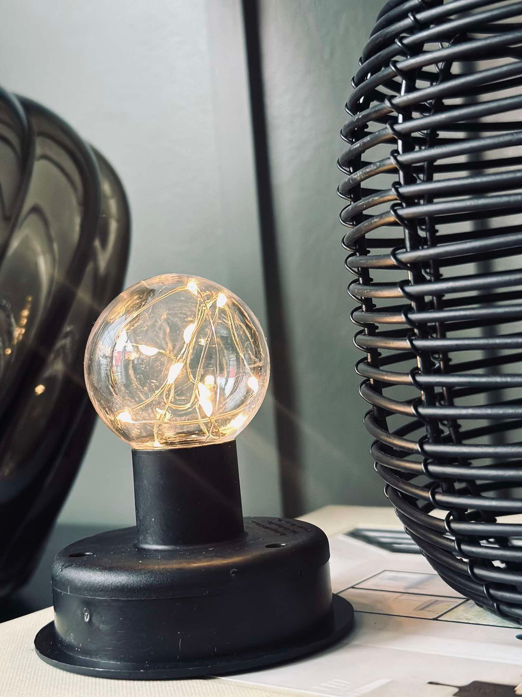 Lanterne på spyd Black - Solar