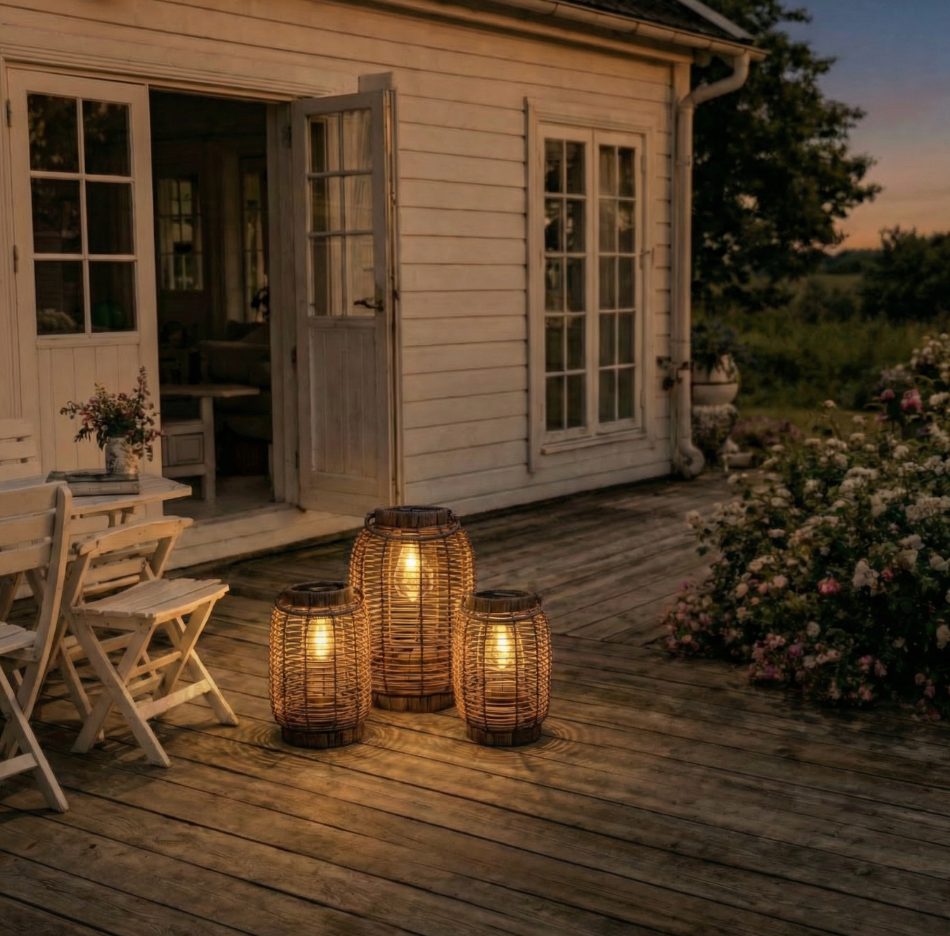 Lanterne med solceller Molly – Lille