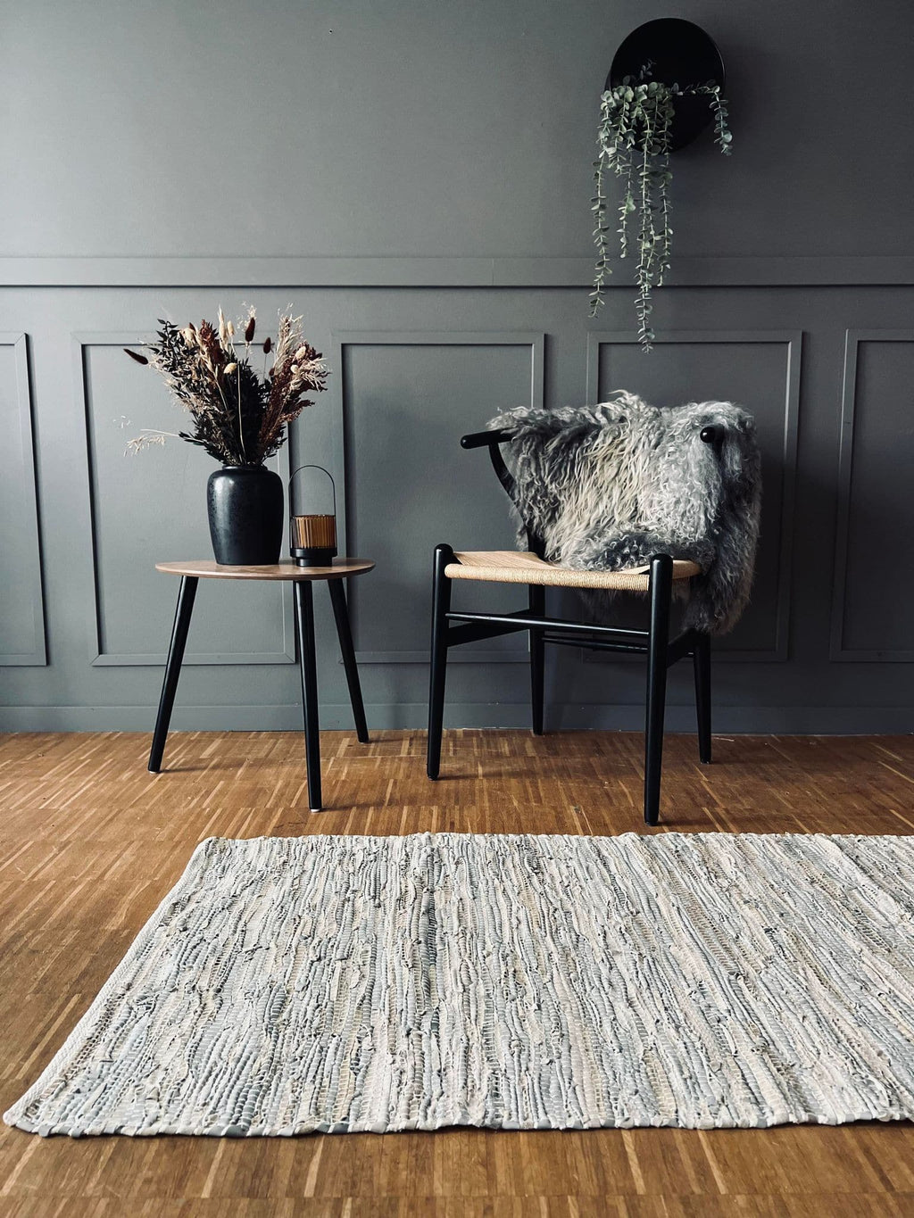 Gulvtæppe i skind – Natur 70x200